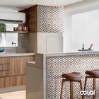 Papel De Parede Lavável Vidrado Português Fundo Verde 3m