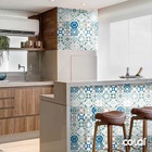 Papel De Parede Lavável Vidrado Português Verde 18m