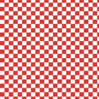 Papel De Parede Lavável Xadrez Branco E Vermelho 12m