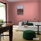 Papel De Parede Lavável Xadrez Branco E Vermelho 12m