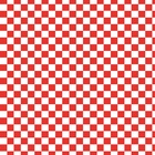 Papel De Parede Lavável Xadrez Branco E Vermelho 9m