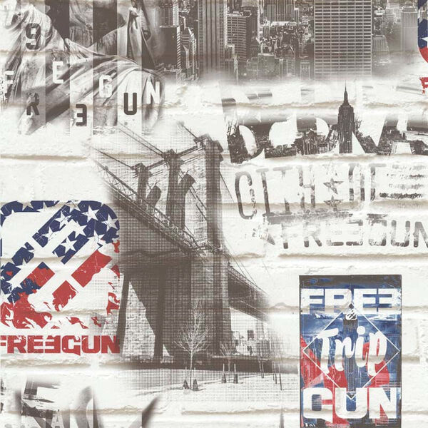 Papel De Parede Les Aventures 51170809 - Rolo: 10m X 0,53m