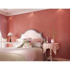 Papel De Parede - Lindo Desenho Rosa  - Rolo Com 10m X 53cm -