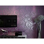 Papel De Parede - Lindo Desenho Roxo Com Detalhes Cinza - Rol