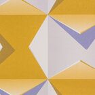 Papel De Parede Liso Geometrico Mostarda E Cinza 3d - 1010