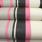 Papel De Parede Listrado Rosa E Cinza