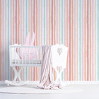 Papel De Parede Listrado Tons Pastéis Colorido 57x270cm