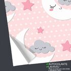 Papel De Parede Lua Fofa - 0 50 X 3 00 Metros
