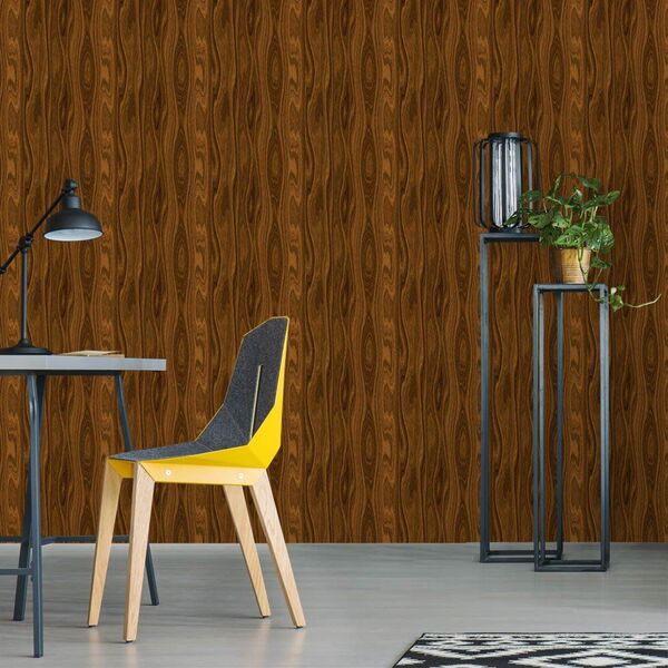 Papel De Parede Madeira - 0 50 X 3 00 Metros