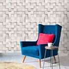 Papel De Parede Madeira Cubos Gray - 0 50 X 2 50 Metros