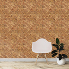 Papel De Parede Madeira Demolição Tons De Bege, Marrom 3,50m