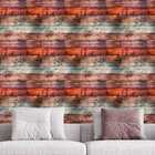 Papel De Parede Madeira Efeito Tábua Envelhecida Rústica 15m