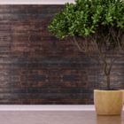 Papel De Parede Madeira Escura Horizontal 10 Metros