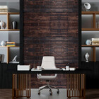 Papel De Parede Madeira Escura Horizontal 3 Metros