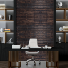 Papel De Parede Madeira Escura Horizontal 5 Metros