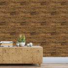 Papel De Parede Madeira Estilo Deck Em Tons De Marrom 10,0m