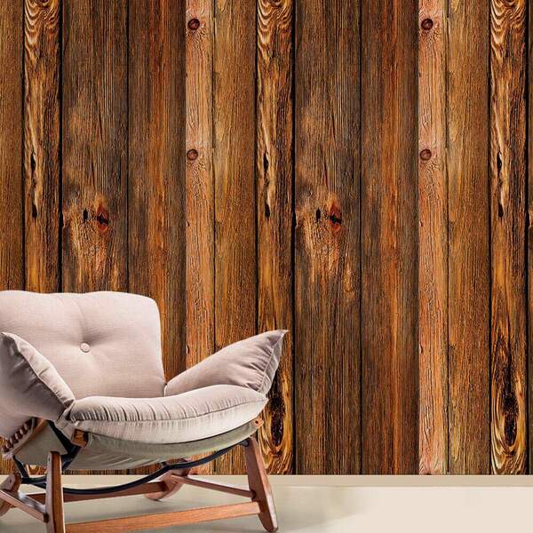 Papel De Parede Madeira Modelo 12-60x300cm