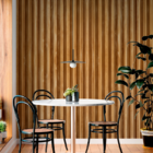 Papel De Parede Madeira Ripada Neutra 10 Metros