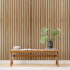 Papel De Parede Madeira Ripado Mascavo 10 Metros