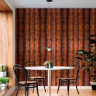 Papel De Parede Madeira Rústica Avermelhada 5 Metros