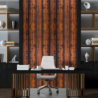 Papel De Parede Madeira Rústica Avermelhada 5 Metros