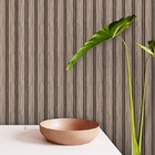 Papel De Parede Madeira Rústica Marrom Tipo Ripados 12m