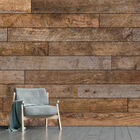 Papel De Parede Madeira Tabuas Demolição Sala Painel - 237pcp