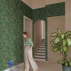 Papel De Parede Maison Folhagem Verde Mn2014