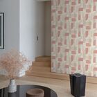 Papel De Parede Maison Geométrico Rosa Mn3305