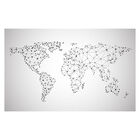 Papel De Parede Mapa Mundi Pontos Planeta Sala Adesivo - 472p