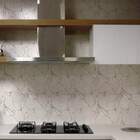 Papel De Parede Mármore Branco, Efeito Quebrado 04-60x300cm