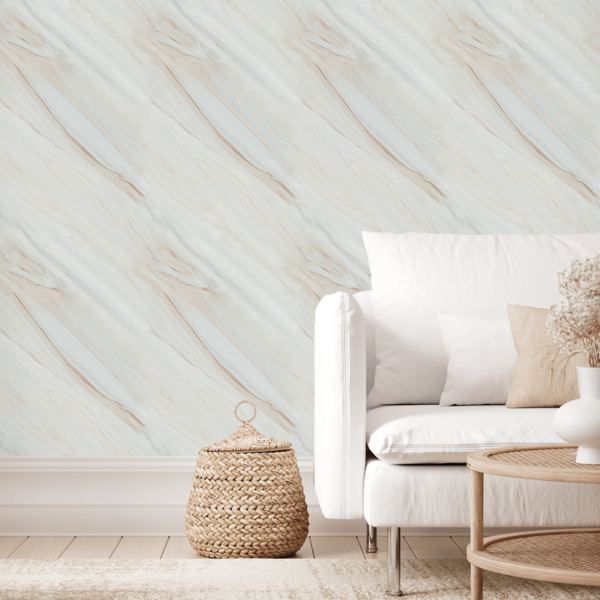 Papel De Parede Marmorizado Autocolante Lavável