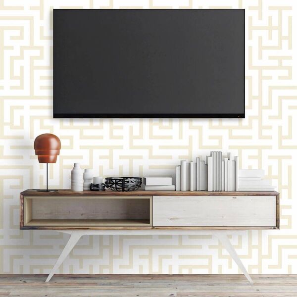 Papel De Parede Maze Clean - 0 50 X 3 00 Metros