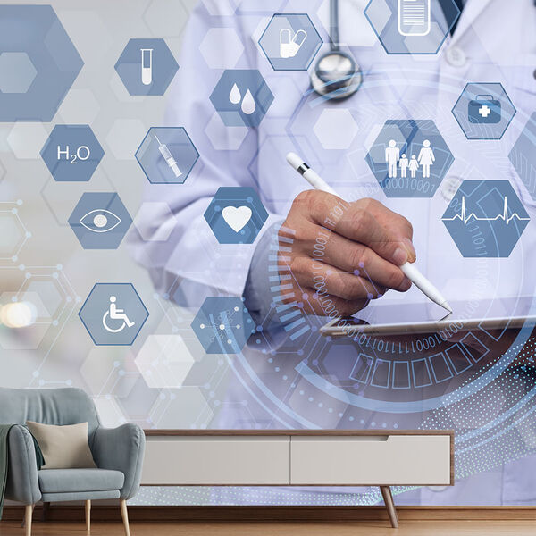 Papel De Parede Medicina Clínica Médico Sala Painel - 433pcp