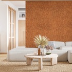 Papel De Parede Mica Laranja Original Premium Pedras Naturais