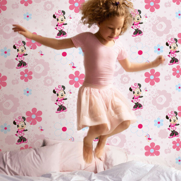 Papel De Parede Minnie Kids At Home Lg2199