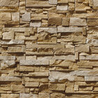 Papel De Parede Modelo Pedra Canjiquinha Tons De Marrom e Bege