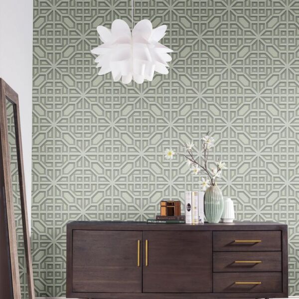 Papel De Parede Modern Art Polígonos Di4704 - Rolo: 10m X 0,5