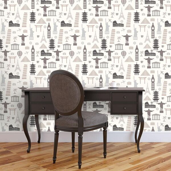 Papel De Parede Monumentos Historicos - 0 50 X 2 50 Metros