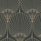 Papel De Parede Muse Geométrico Art Deco Preto A54901