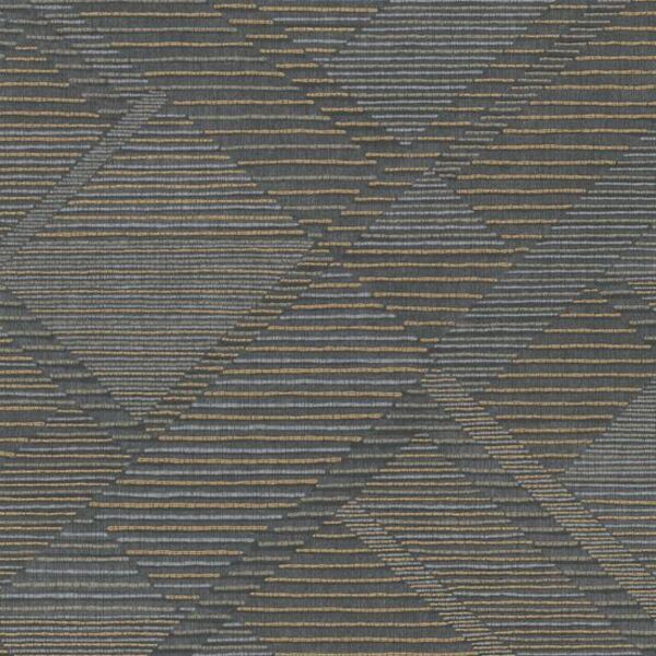 Papel De Parede Muse Geométrico Preto E Dourado A55401