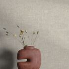 Papel De Parede Muse Têxtil Creme Com Brilho Mu1201