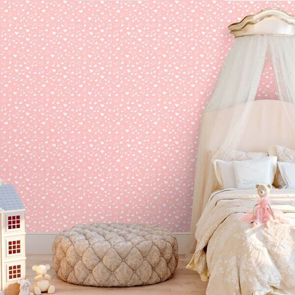 Papel De Parede Musica Girl - 0 50 X 3 00 Metros