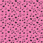 Papel De Parede Musica Pink - 0 50 X 2 50 Metros