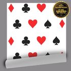 Papel De Parede Naipes Poker  - 0 50 X 2 50 Metros