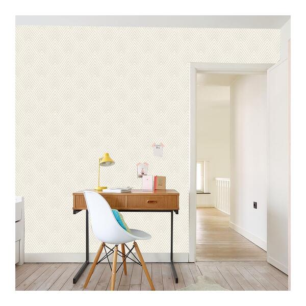 Papel De Parede Natural Forest 0.53x10m Bege Nf3007 Abdalla