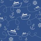 Papel De Parede Navio Navy - 0 50 X 3 00 Metros