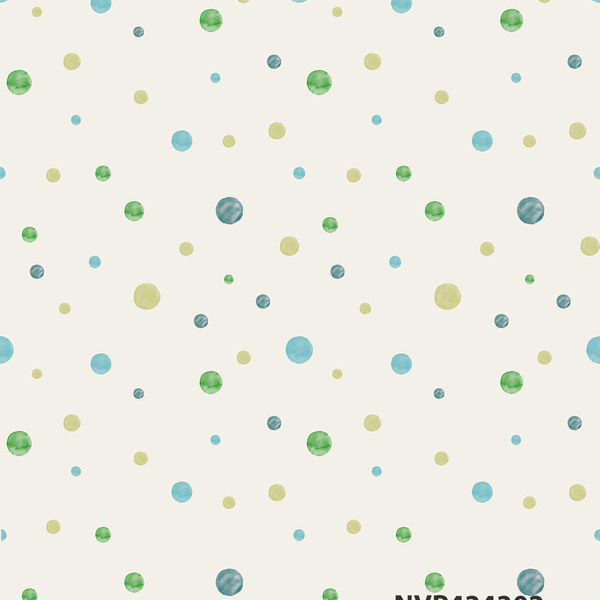 Papel De Parede Non Woven - Bolinhas Coloridas - Linha Infant