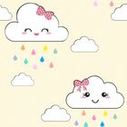 Papel De Parede Nuvem Cute - 0 50 X 3 00 Metros