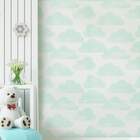 Papel De Parede Nuvens Aquarela Verdes-60x300cm